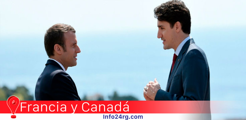 Presidentes Francia Canadá