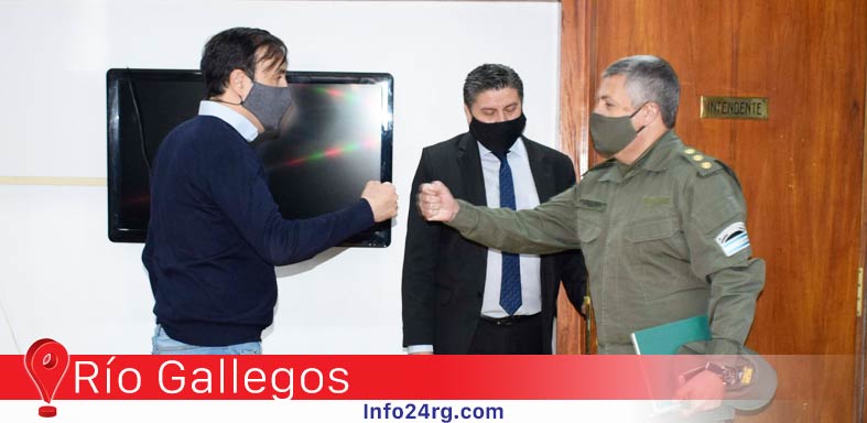 Reunion Grasso con jefe de Gendarmeria