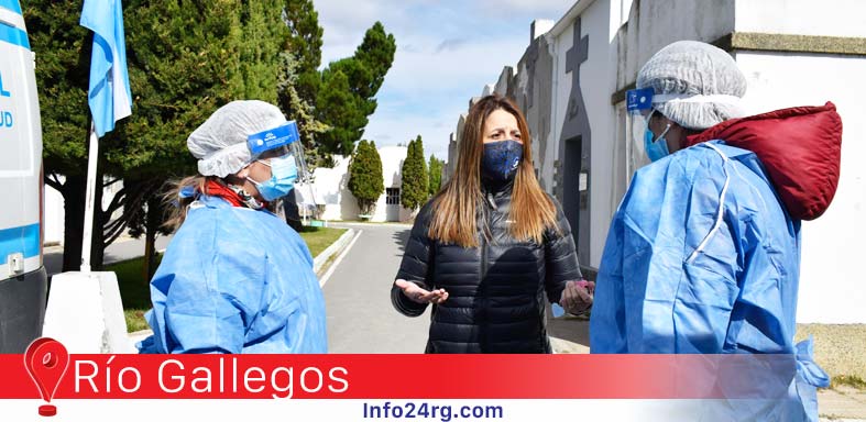 hisopados voluntarios para agentes del cementerio 