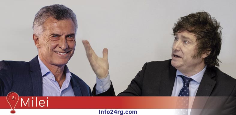 Javier Milei y Mauricio Macri 