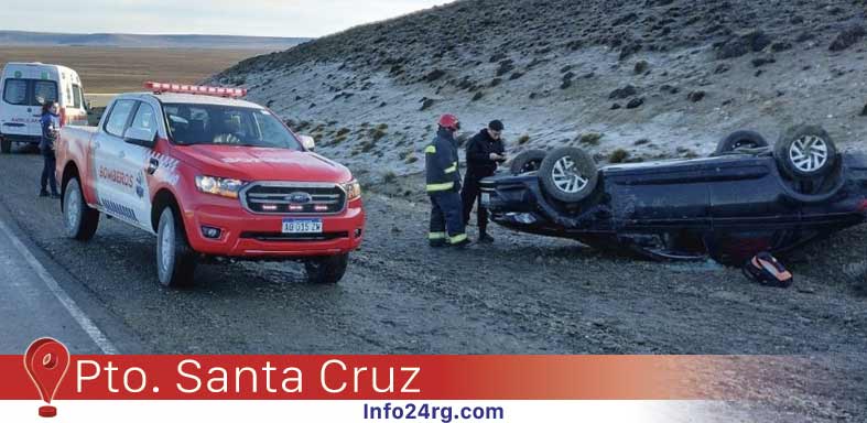 Pto. Santa Cruz: Conductor resulta ileso