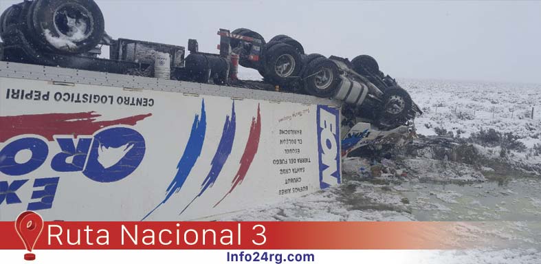 Vuelco en Ruta Nacional 3