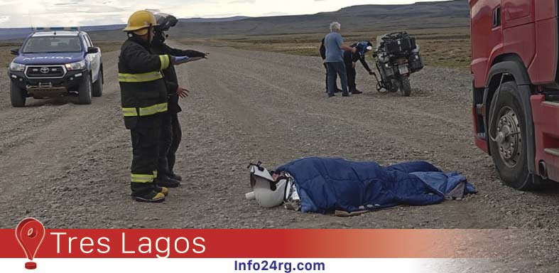 Rescatan motociclista brasileño 