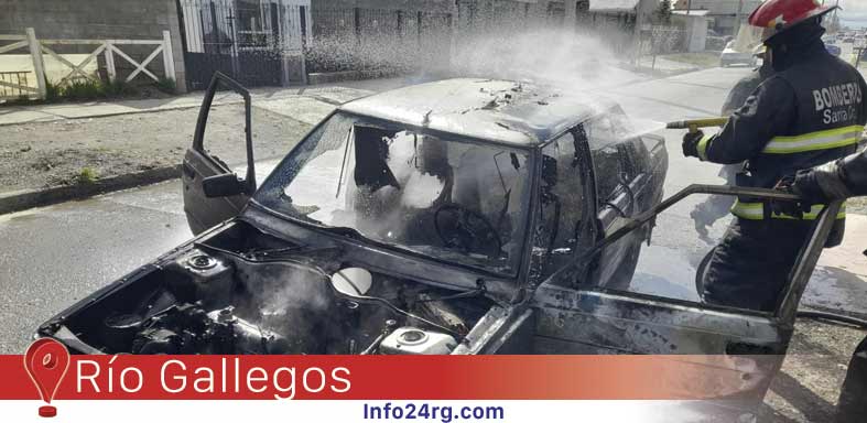 Incendio vehicular en Río Gallegos: