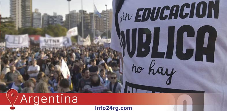 masivo paro docente en todo el país