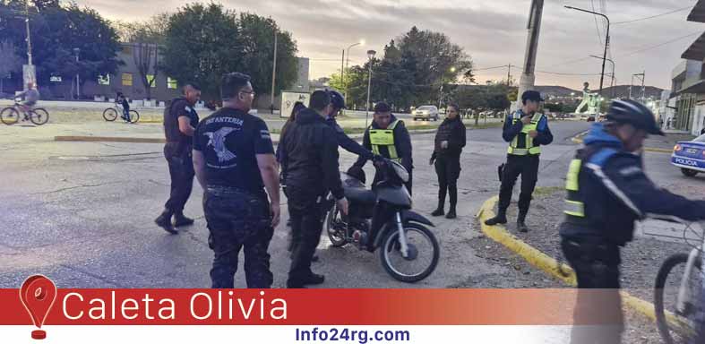 Caleta Olivia: Secuestran motocicletas