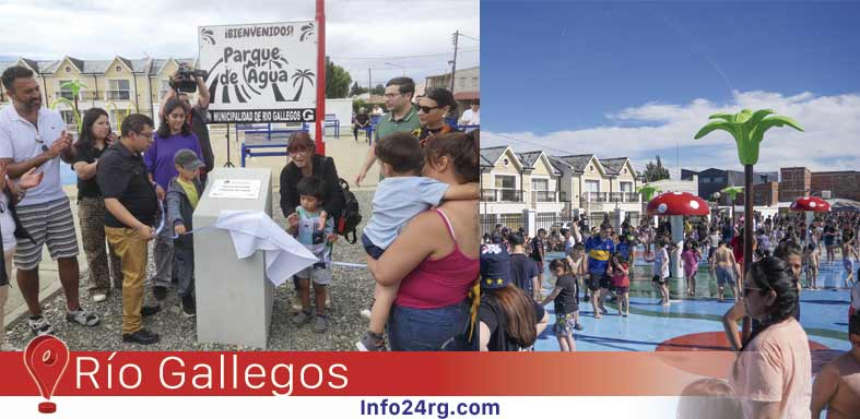 Río Gallegos inaugura su primer Parque de Agua 