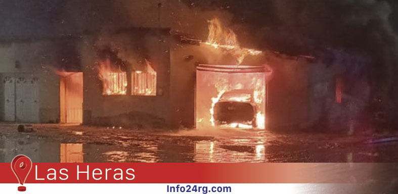 se prendió fuego un taller