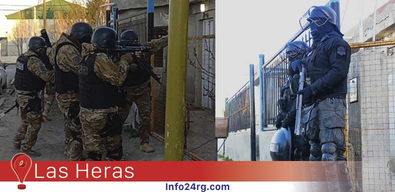 Amenazas, armas y drogas en Las Heras