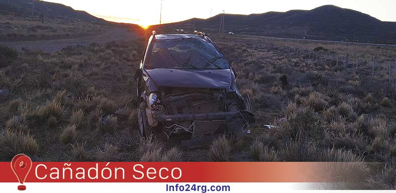 Volcó un auto en Ruta 12