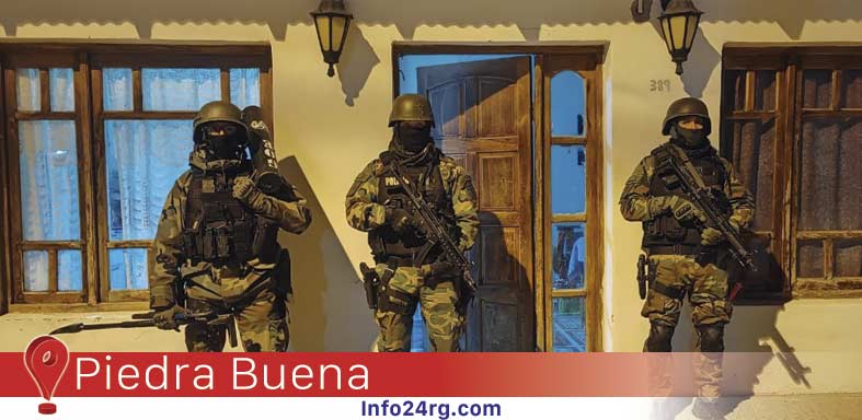 Piedra Buena: 14 demorados y secuestro de cocaína,