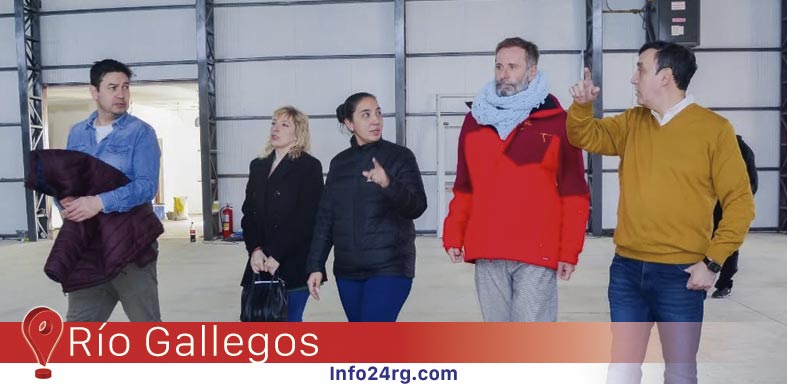 Pablo Grasso supervisó la futura habilitación del nuevo gimnasio