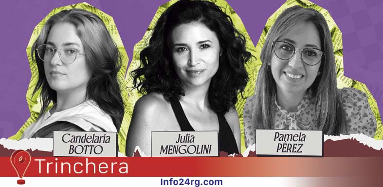 Julia Mengolini, Candelaria Botto y Pamela Pérez