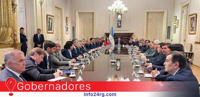 Javier Milei con gobernadores