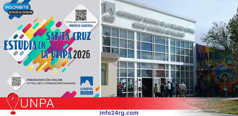 UNPA abre inscripciones