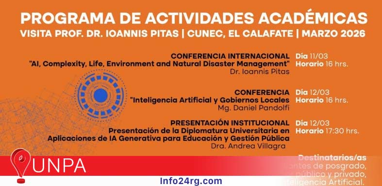 inteligencia artificial en jornadas académicas en El Calafate