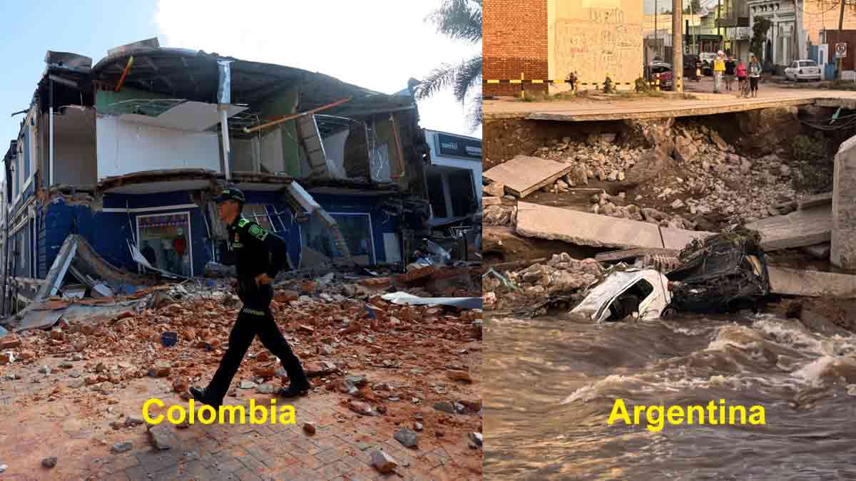 Milei ofrece ayuda a Colombia, pero vetó fondos para reconstruir Bahía Blanca