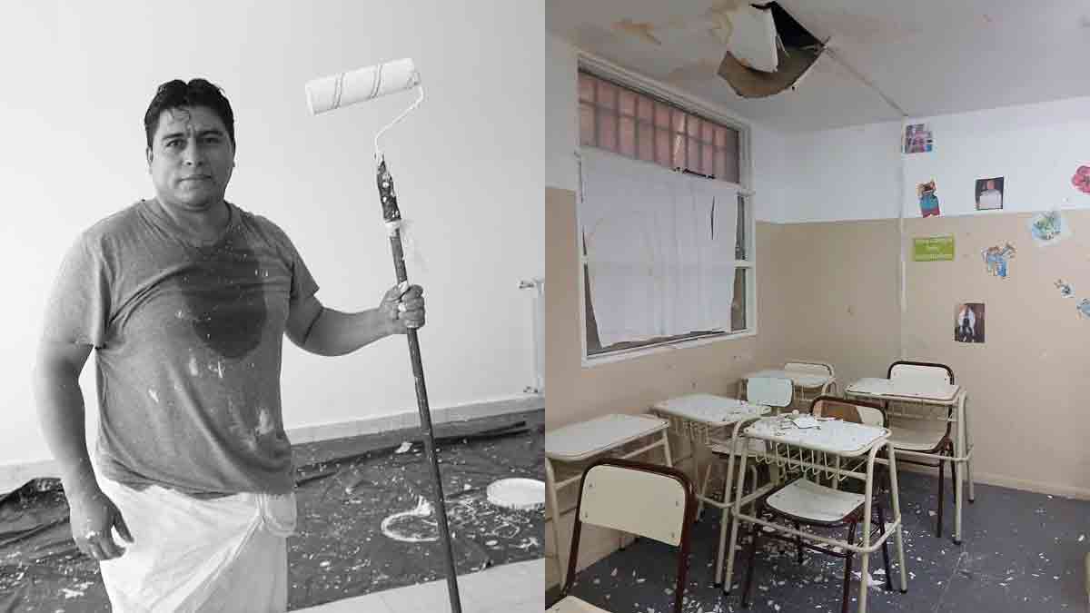 Sin heridos de milagro: el derrumbe que golpea el relato educativo de Claudio Vidal