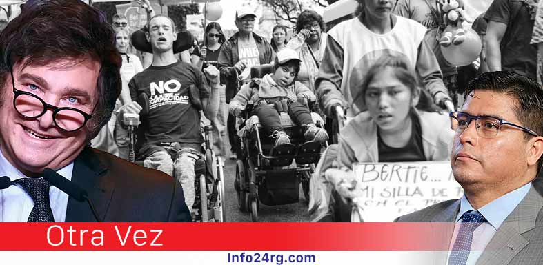 milei, claudio vidal, discapacidad