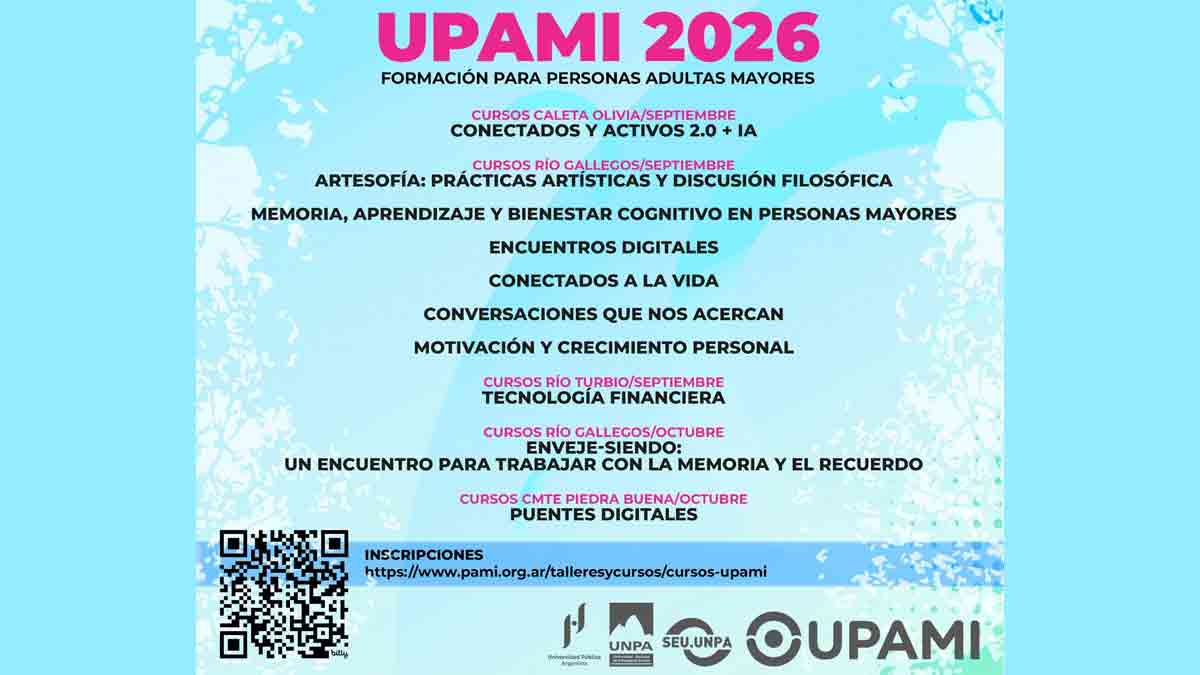La UNPA abrió las inscripciones a nuevos cursos gratuitos para adultos mayores