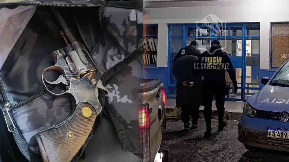 Amplio operativo policial en Caleta Olivia: incautaron armas, drogas y tres motos