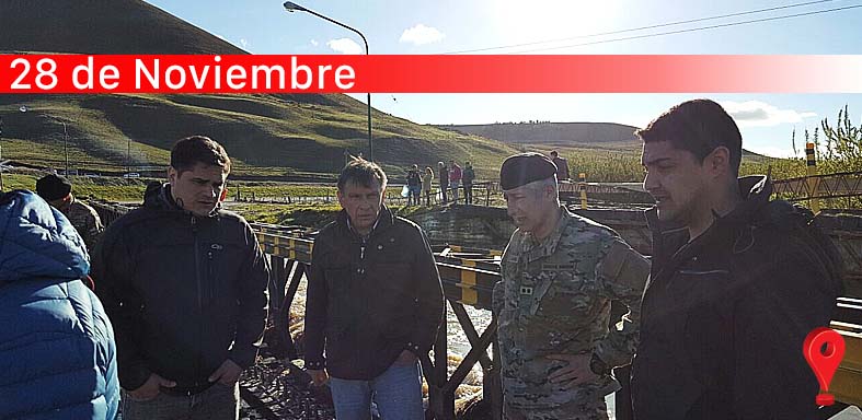 Funcionarios provinciales recorrieron zonas afectadas por las lluvias
