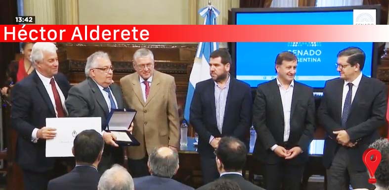 Entregan distinción en el Senado de la Nacion