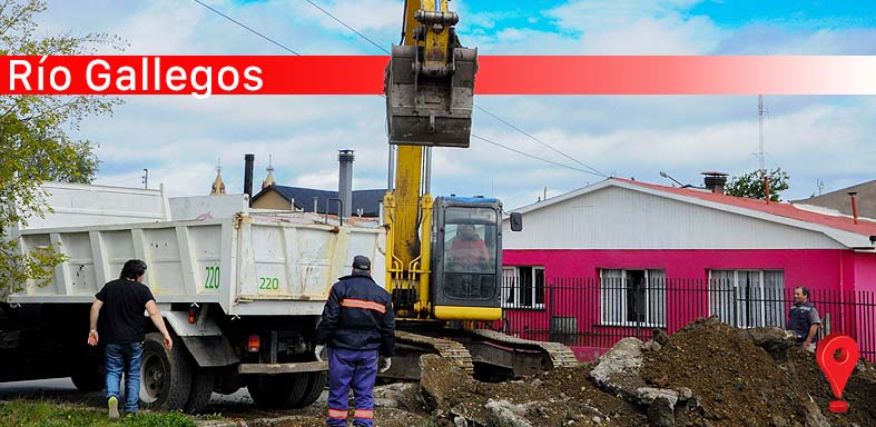 Intensas tareas en la ciudad por parte de la Secretaria de Obras Publicas