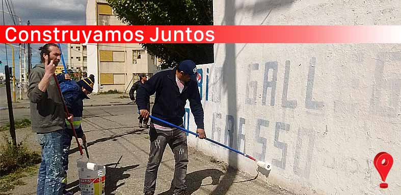 Reacondicionan paredones utilizados para pintar consignas políticas
