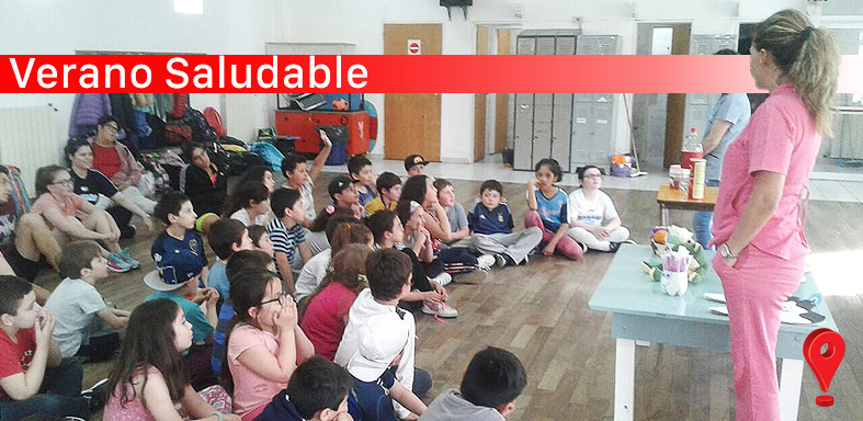 Charlas sobre salud bucal y alimentación saludable en la Colonia de Verano del Hispano